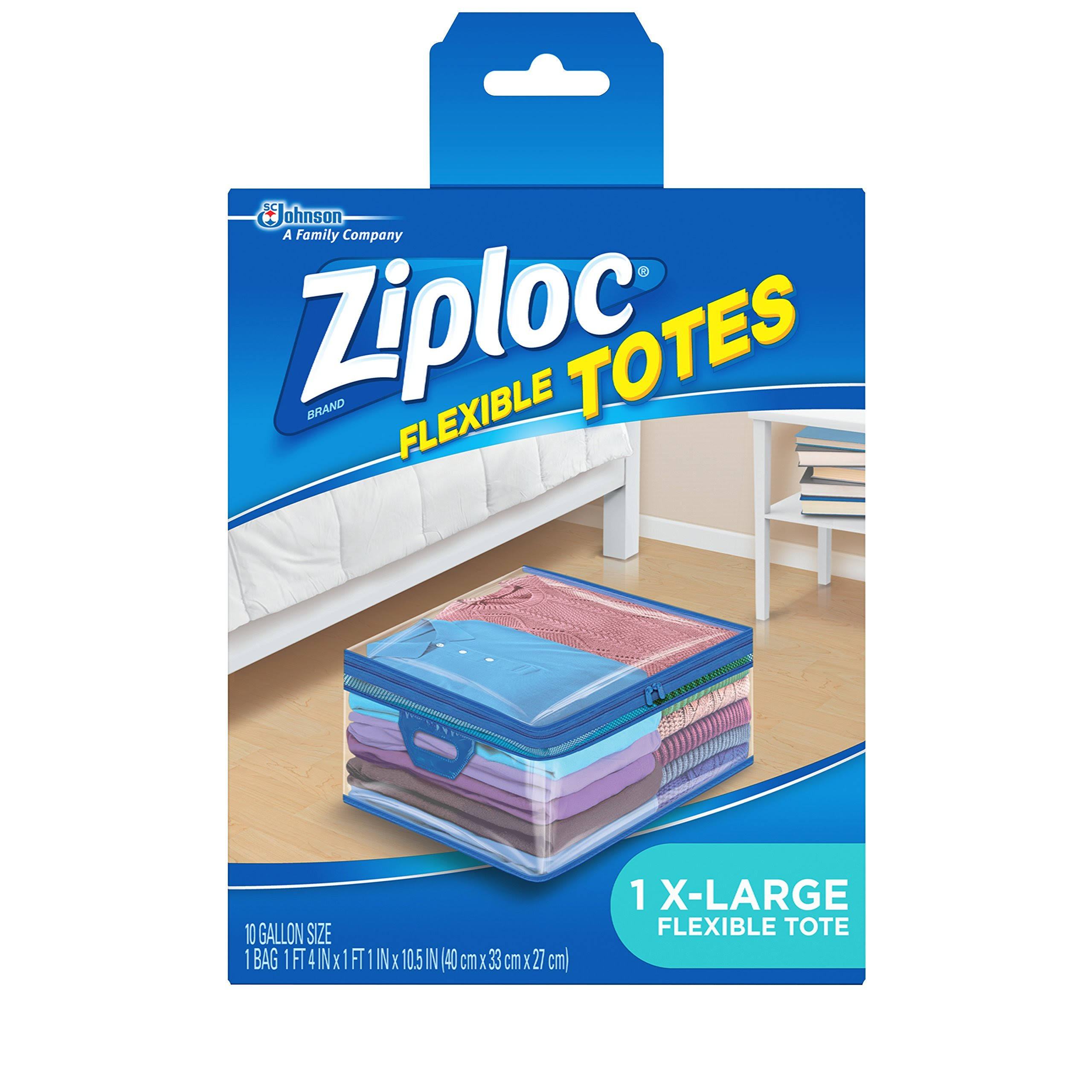 3fb236b4c8f6783f3aeeafd176330b45ddf1abbf1d1c71b056e0a293a8b4a967.jpg Ziploc Storage Bags for Clothes, Flexible Totes for Easy and Convenient Storage, XL, Pack of 4 - Image 1