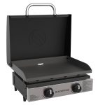 Blackstone 1813 Propane Gas Hood Portable Flat Griddle Grill Stainless Steel