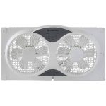 Comfort Zone CZ310R Reversible Twin Window Fan with Remote