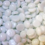 Creative Stuff Glass 1 lb Opal White Glass Gems - Vase Fillers