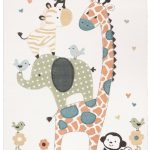 Safavieh 3 x 3 ft. Carousel Kids & Youth Square Rug Ivory