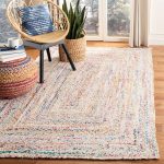 Bungalow Rose Hurst Hand-Woven Cotton Ivory Area Rug Rectangle 4' x 6'