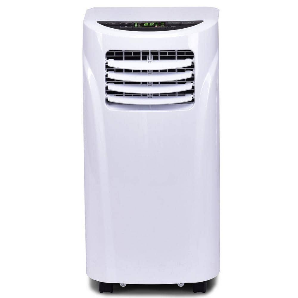 403a13ced1ce2601ee6cf57999178005d7a121b9084031c3302dc1141c1b0dad.jpg Costway 8000 BTU Portable Air Conditioner & Dehumidifier Function Remote w/ Window Kit - Image 1
