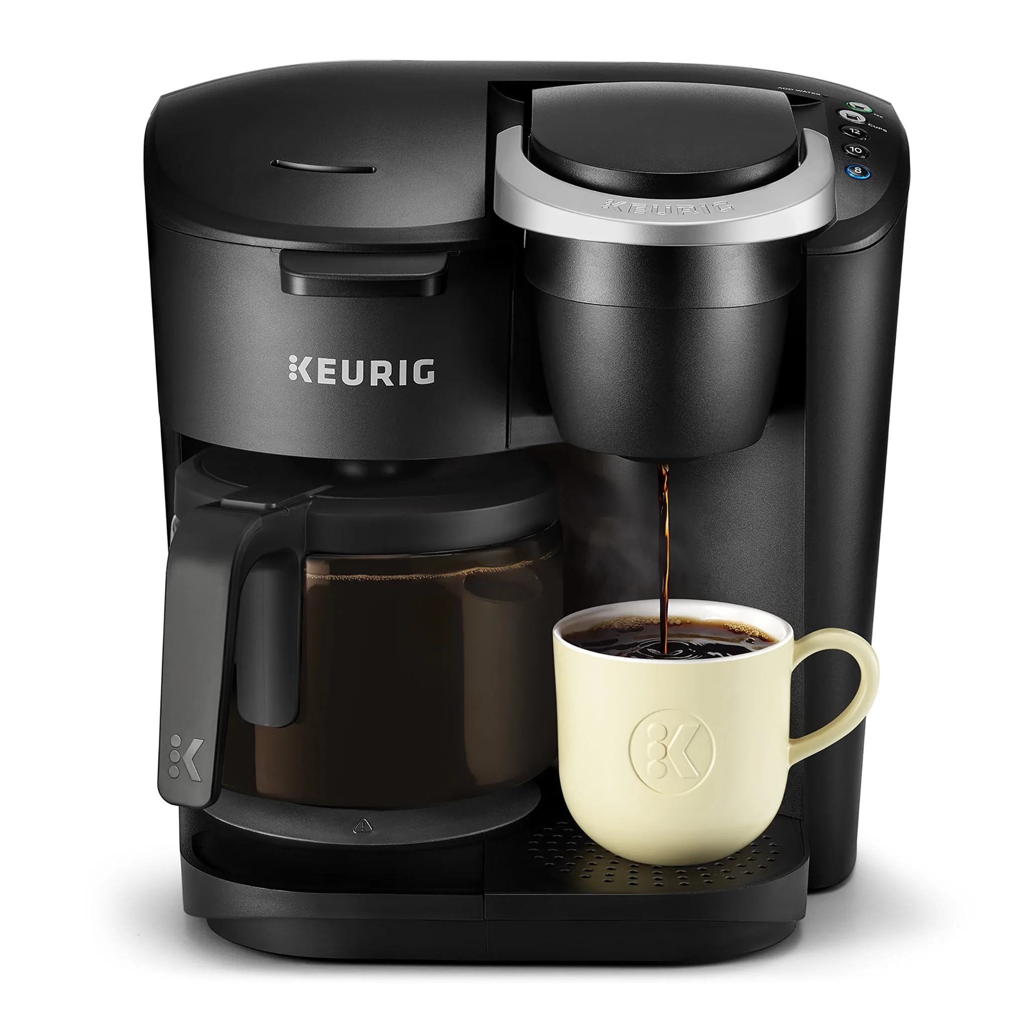 404c5496d3fbd9a20282fcbd9b633d5fdc0230ecf35ff441850794df7a1a4cca.webp Keurig K - Duo Essentials Black Single - Serve K - Cup Pod Coffee Maker, Black - Image 1
