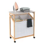 ClosetMaid Bamboo Laundry Hamper Storage Cart