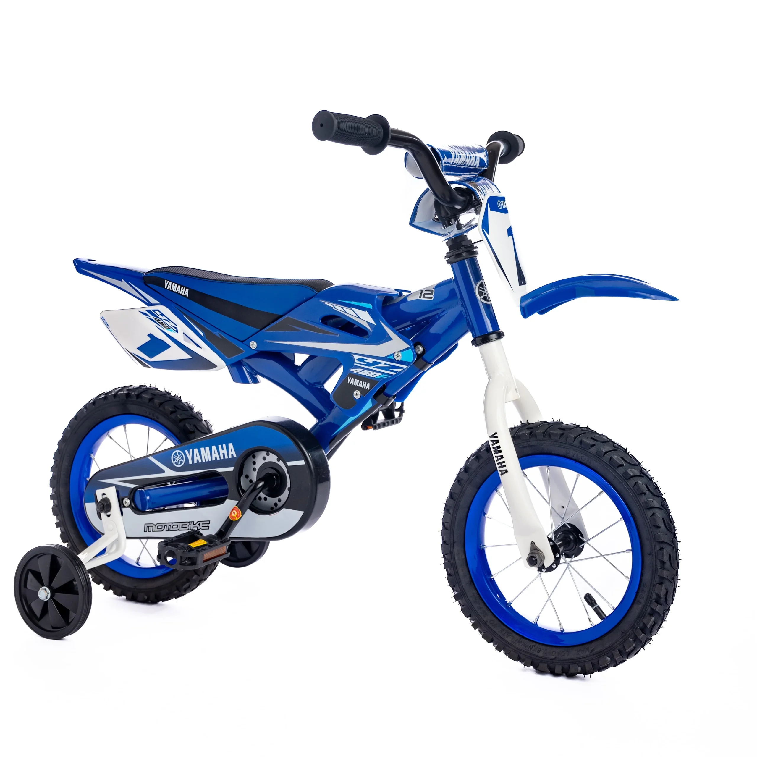 405f3c3f13533b2442a285f20be271242f67a9238b33f54e7321af0a9bda5ebf.webp 12" Yamaha Motobike for Kids Age 2 to 4 Years Old - Image 1