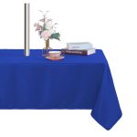 Fitable Table Cover Outdoor and Indoor Tablecloth - Washable Waterproof Wrinkle Free Table Cloth with Zipper and Umbrella Hole for Spring/Summer