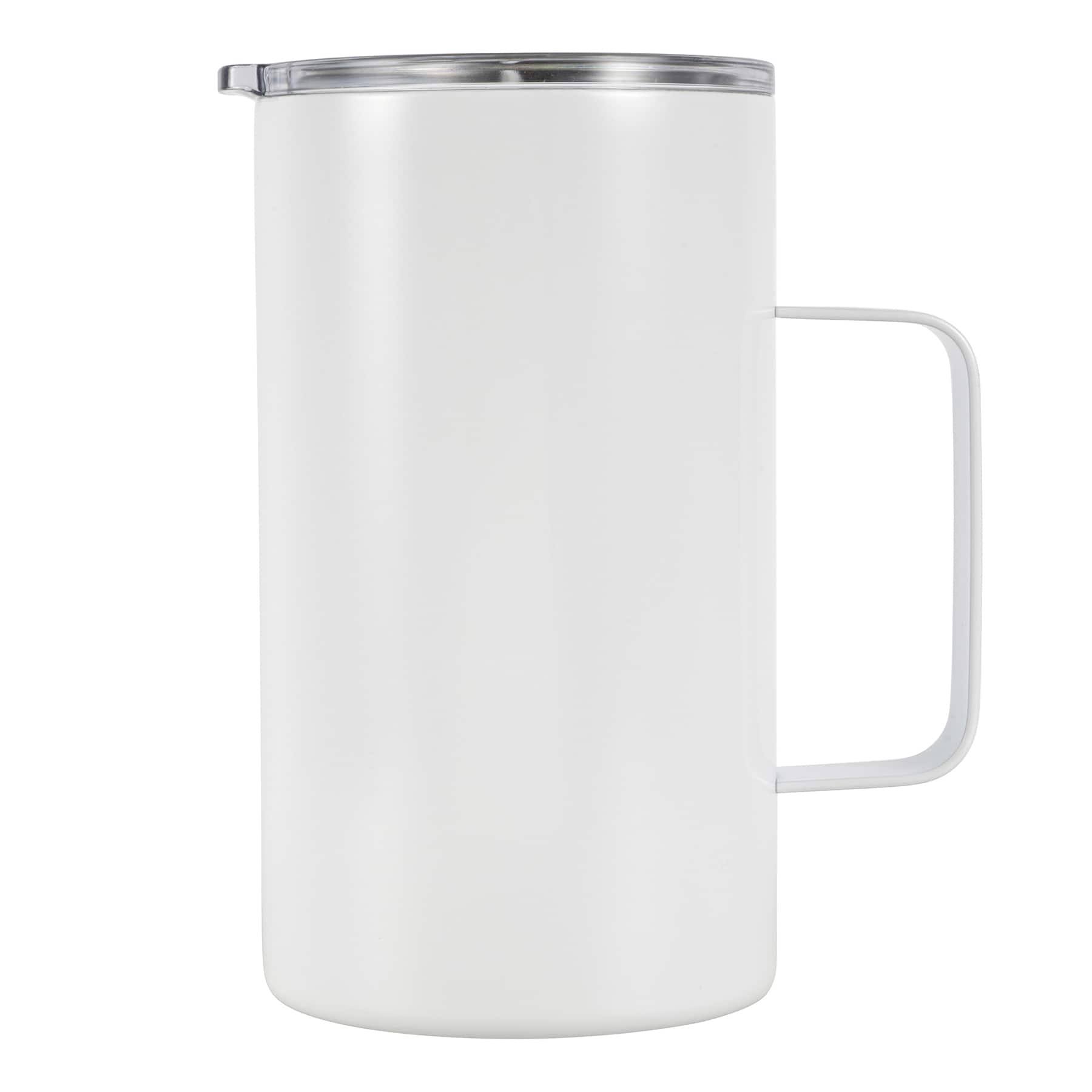 407d325bdc87f0a9106c239d7eb9d7c46c676e5c70d4d7e8dd3688a51f41d1c9.jpg Celebrate It 15 Ounce White Stainless Steel Coffee Mug - Each - Image 1