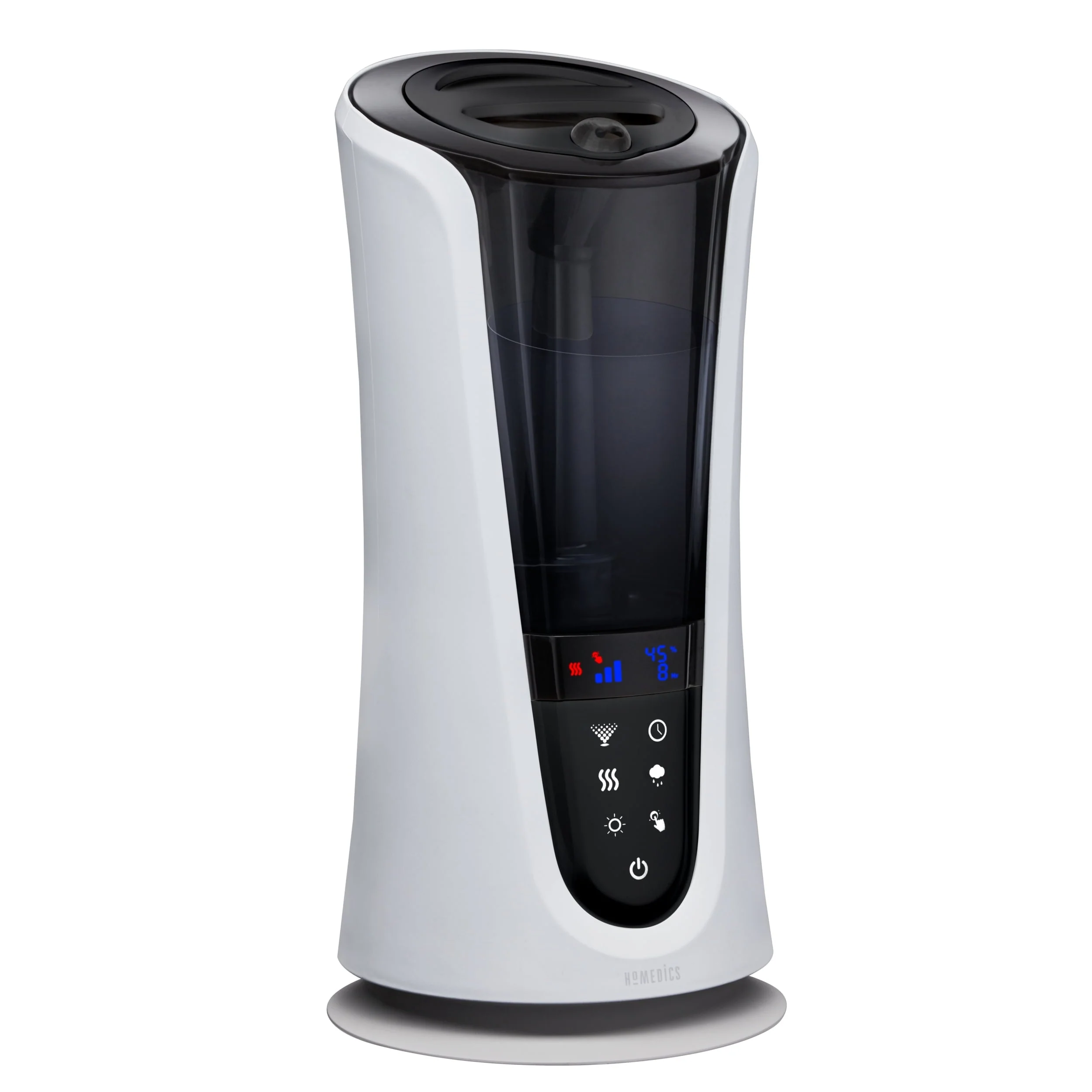 40838cb53984127918e6d0e4c229f14b758f566122758d97386ba350a91d3eb3.webp Homedics Total Comfort Deluxe Top Fill Warm & Cool Ultrasonic Humidifier, Programmable Humidistat with Night - Light and Aromatherapy, 521 Ft Sq. Coverage Area - Image 1