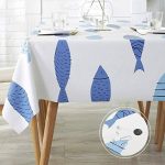 LOHASCASA Heavy Duty Vinyl Oilcloth Tablecloth PVC Waterproof Plastic Wipeable Spillproof Peva Tablecloth for Spring Outdoor Camping Picnic Square