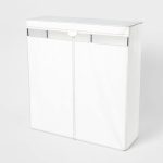 60" Wide Covered Storage Closet White - Brightroom