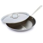 All-Clad Stainless-Steel Skillet with Lid, 12"