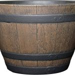 Classic Home and Garden S72CP3D-037R Whiskey Barrel Planter 3 Pack, 15