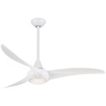 Minka Aire Light Wave 52" Ceiling Fan, White