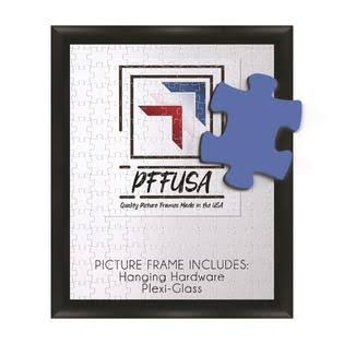 41147d0579c0886a3d0d7fcccf5738ee76421e99c75a5cdf76473ed183982eff.jpg PictureFrameFactoryOutlet Puzzle Frame | Picture Frame | Poster Frame | Puzzle Frame | 1.25 inch Black MDF Frame | Plexi Glass and Hanging Hardware - Image 1
