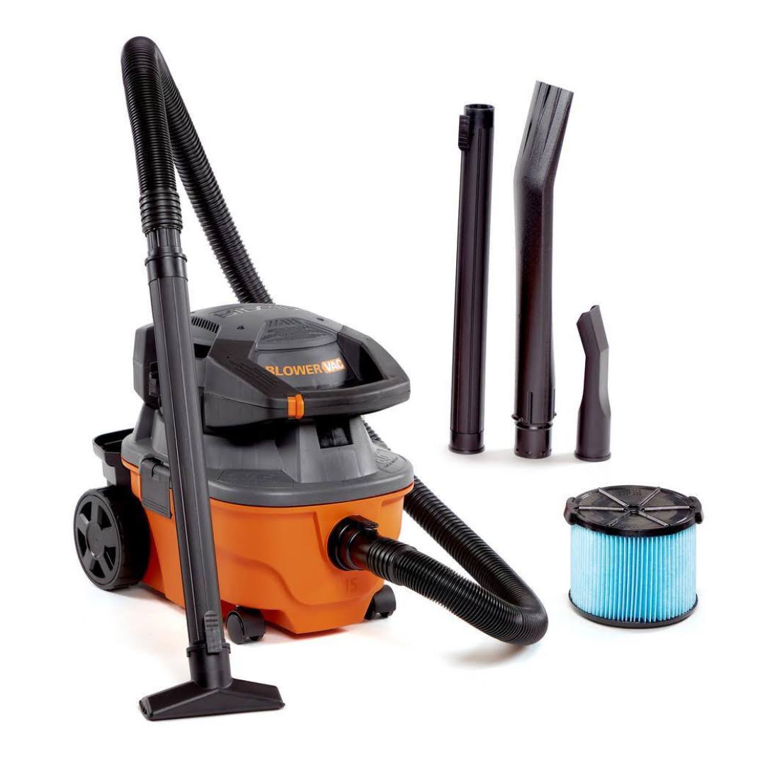 4 Gallon 6.0 Peak HP Wet/Dry Shop Vacuum with Detachable Blower, Fine