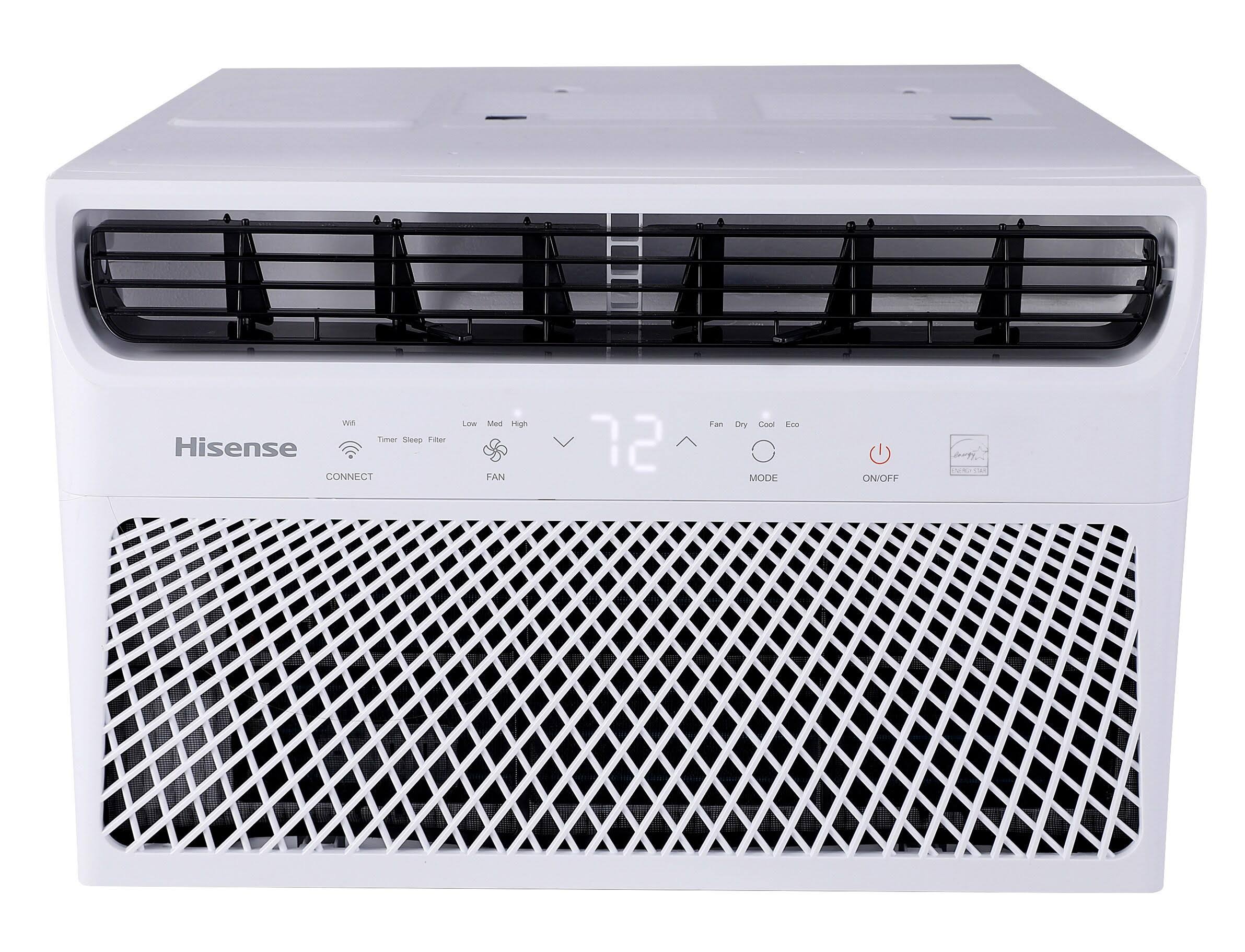 41233c9f546e560d5406e7e960383746da9bf852a7b39717002cc56b5e885b72.jpg Hisense 350-sq ft Window Air Conditioner (115-Volt; 8000-BTU) Energy Star in White | AW0822CW1W - Image 1