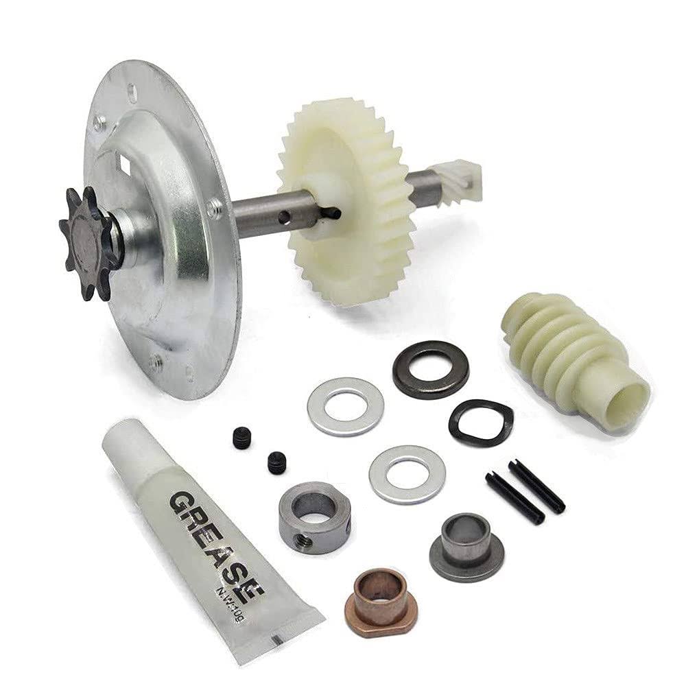 4124604ad58d4a8a288f6dc029f8fad1d4a7b462b6edb2ca5dba26a90684fabf.jpg Acvoce Gear and Sprocket Replacement Kit for Liftmaster 41c4220a, Fits Chamberlain, Sears, Craftsman 1/3 and 1/2 HP Chain Drive Models - Image 1