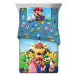 Super Mario Kids Twin Bed in A Bag, Comforter and Sheets