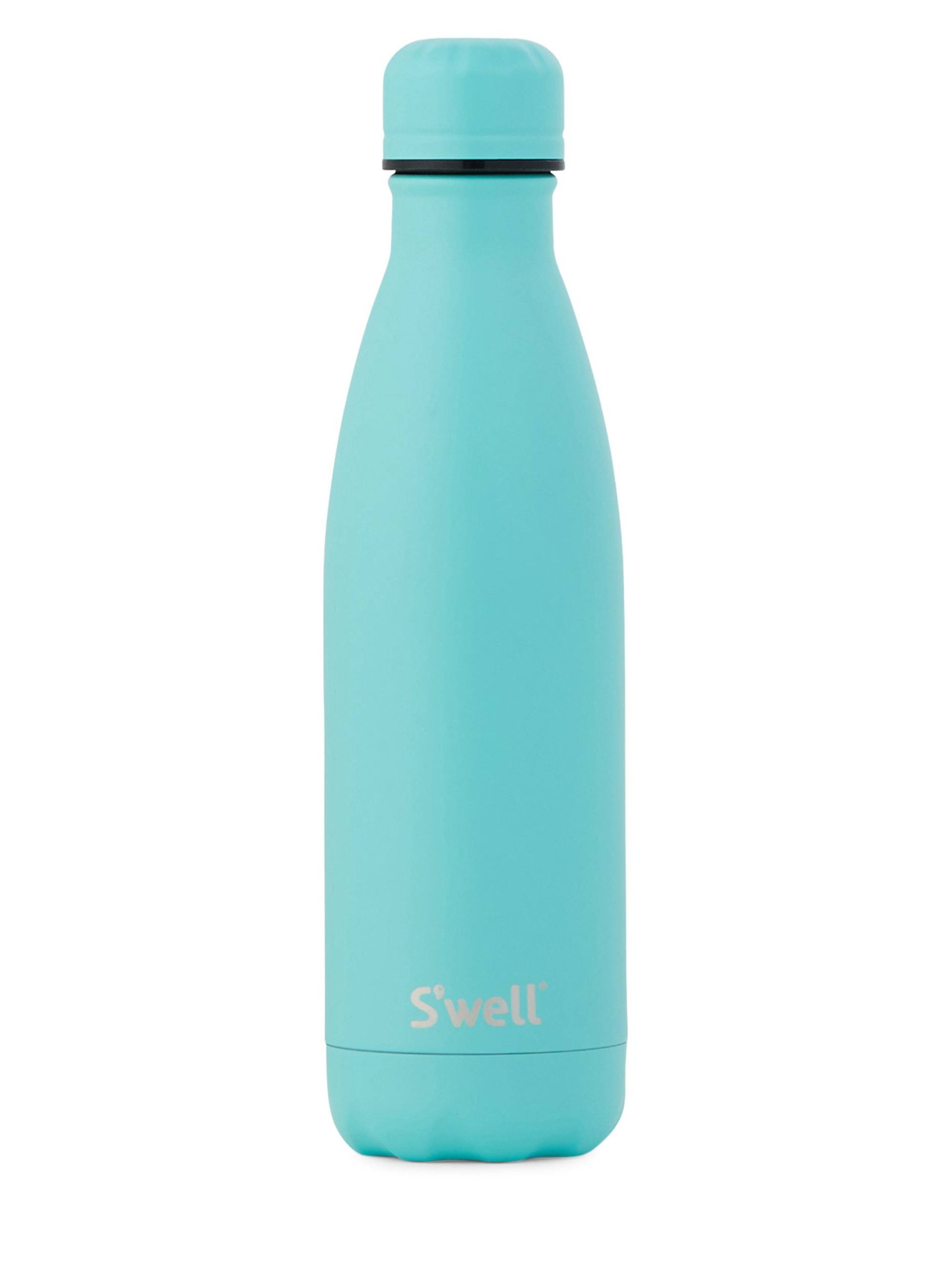 416cd2189ff2b9c8b441efe841da46a72344d516e835c4b095a2d9db6279b043.jpg S'well 17oz Stainless Steel Water Bottle: Turquoise Blue - Image 1