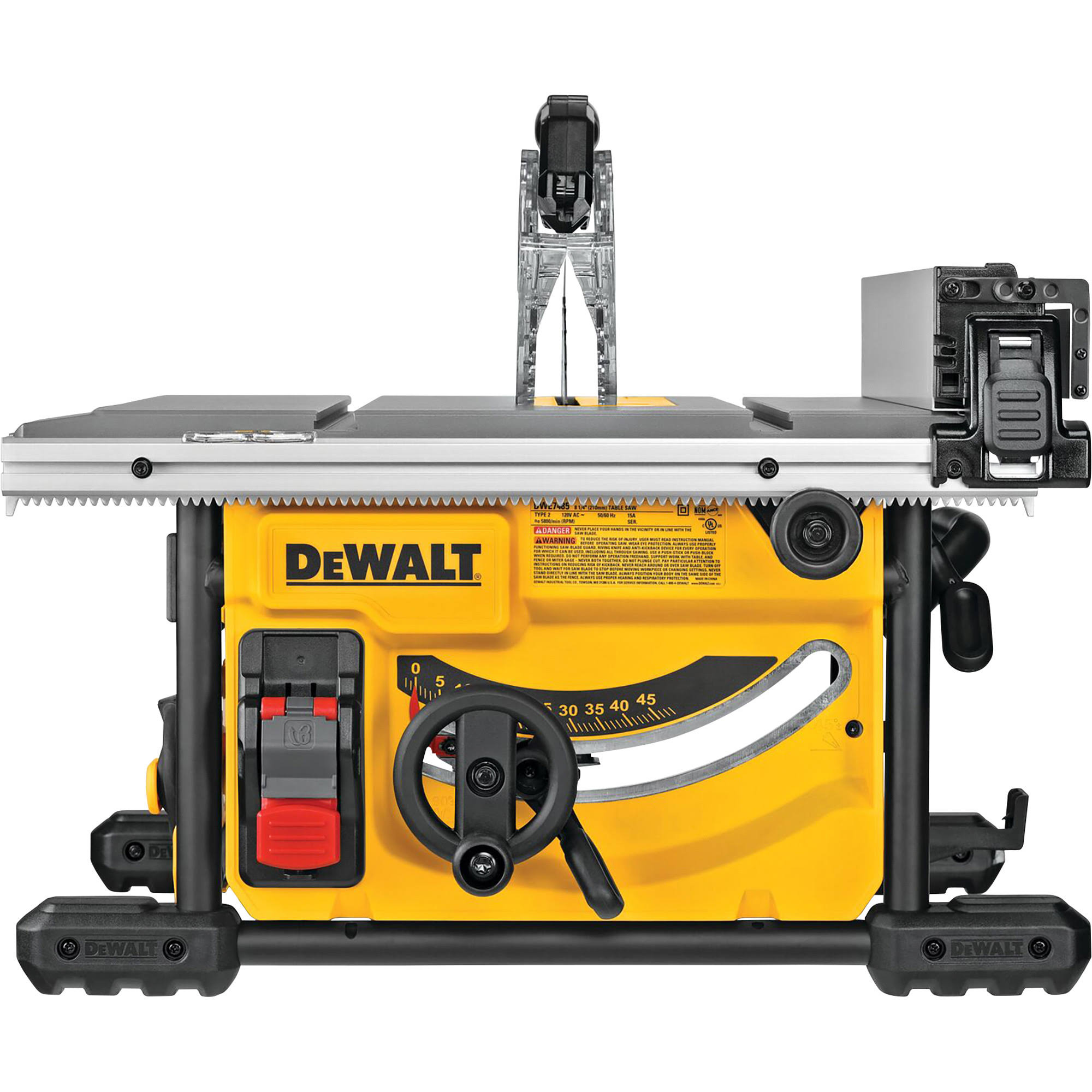 416fdd7c1d9a874dceb7a3ed55f51374692ee1d5e39e1fecc765070f40e0422c.jpg DeWalt DWE7485 8-1/4 in. Compact Jobsite Table Saw - Image 1