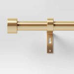 36"-66" Dauntless Curtain Rod Brass - Project 62