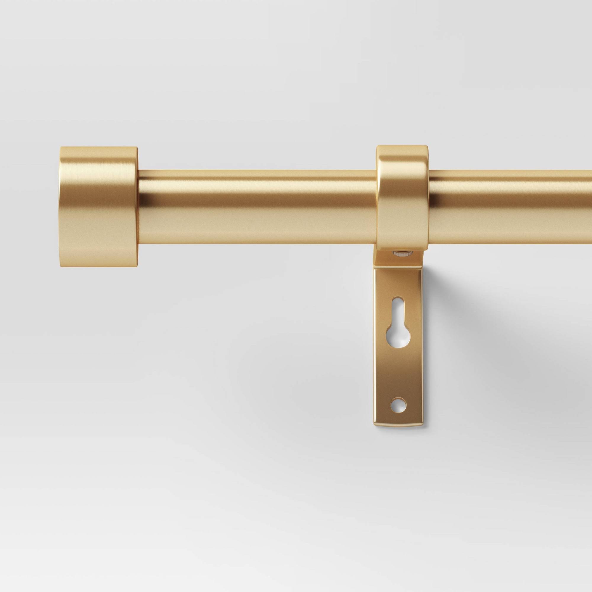 4186cbde4fd8139a882580ff87005461e37599493663dc4f417b436d318b95c8.jpg 36"-66" Dauntless Curtain Rod Brass - Project 62 - Image 1