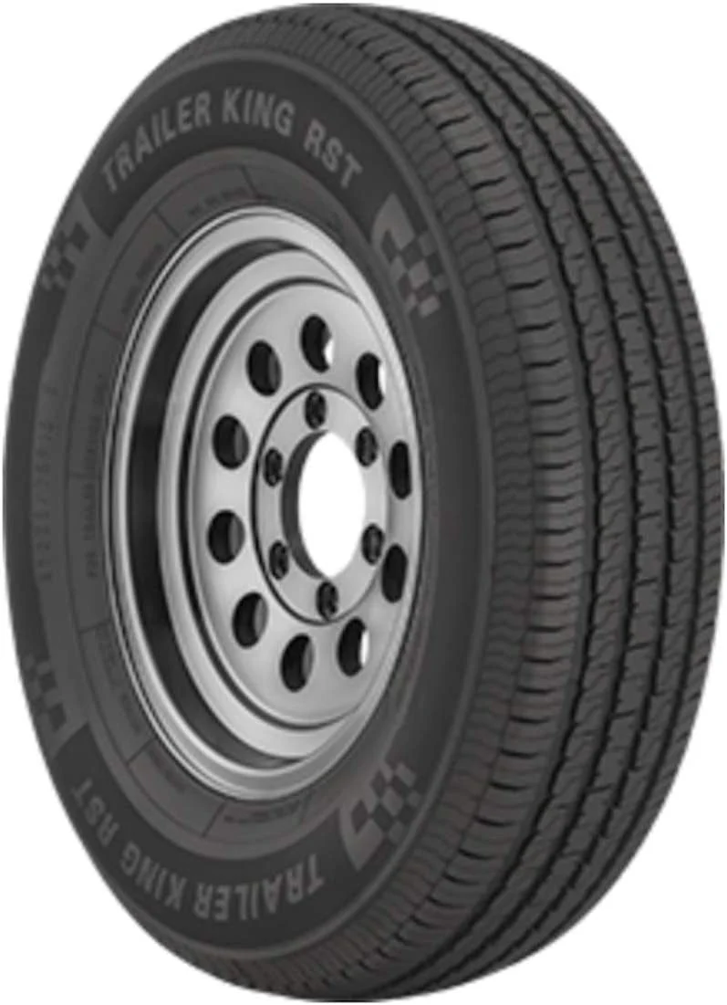 419b460226a5d84a26e18e4a2511d894a1b3ab8c09b4593ca342db85d346558f.webp 2 New Trailer King RST II Trailer Tire - ST235/80R16 124M LRE 10PLY - Image 1