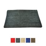 My Doggy Place Washable Microfiber Chenille Dog Door Mat - Large (36" x 26") - Charcoal