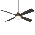 Minka Aire Orb LED 54" Ceiling Fan - Soft Brass - F623L-BC/SBR