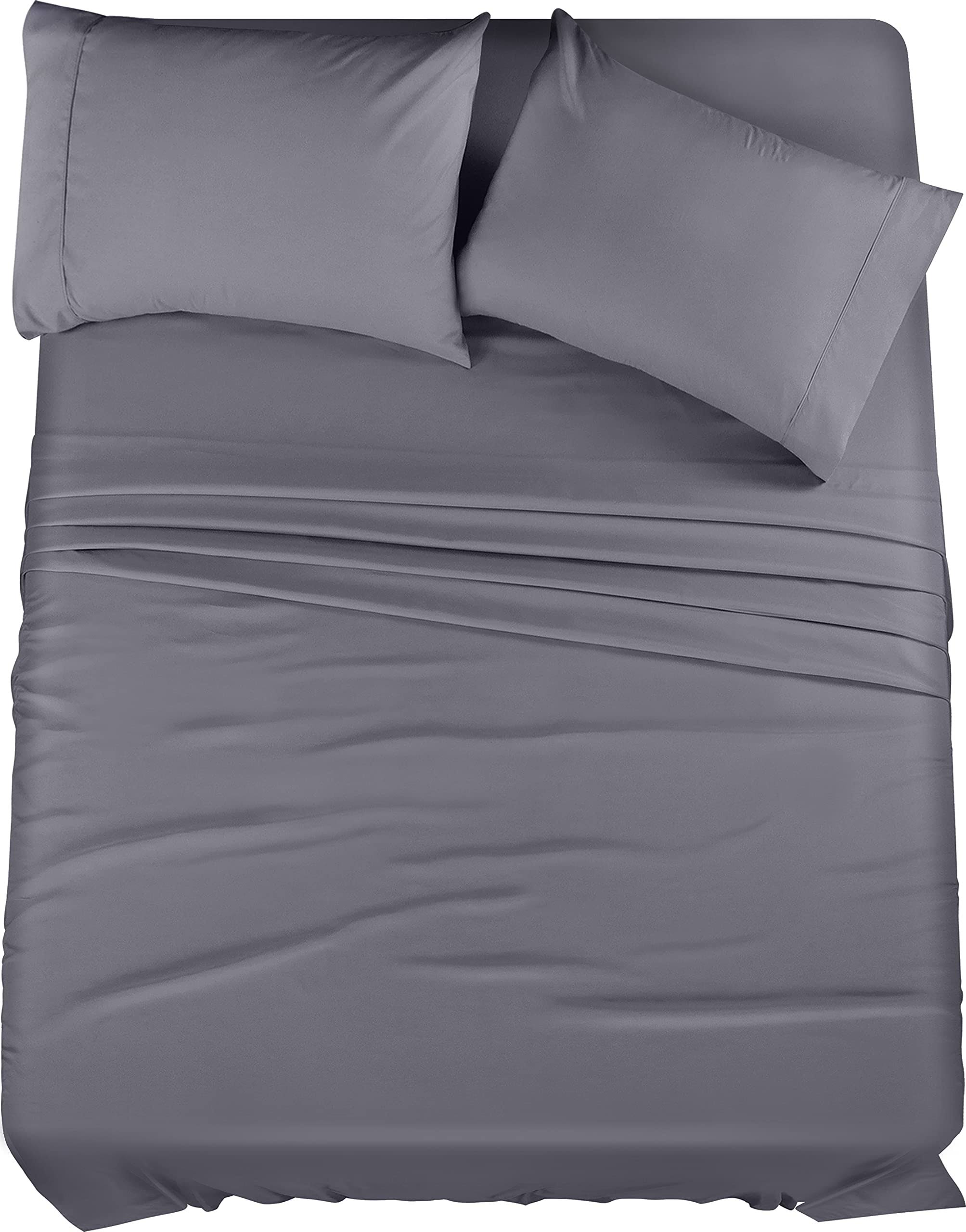 41b388dc019325bafc07342885073428548a87d6977aabac07377840f4ac7588.jpg Utopia Bedding Queen Bed Sheets Set - 4 Piece Bedding - Brushed Microfiber - Shrinkage and Fade Resistant - Image 1