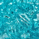 Tahitian Blue - Fire Glass for Indoor and Outdoor Fire Pits or Fireplaces | 10 Pounds | 1/4 inch