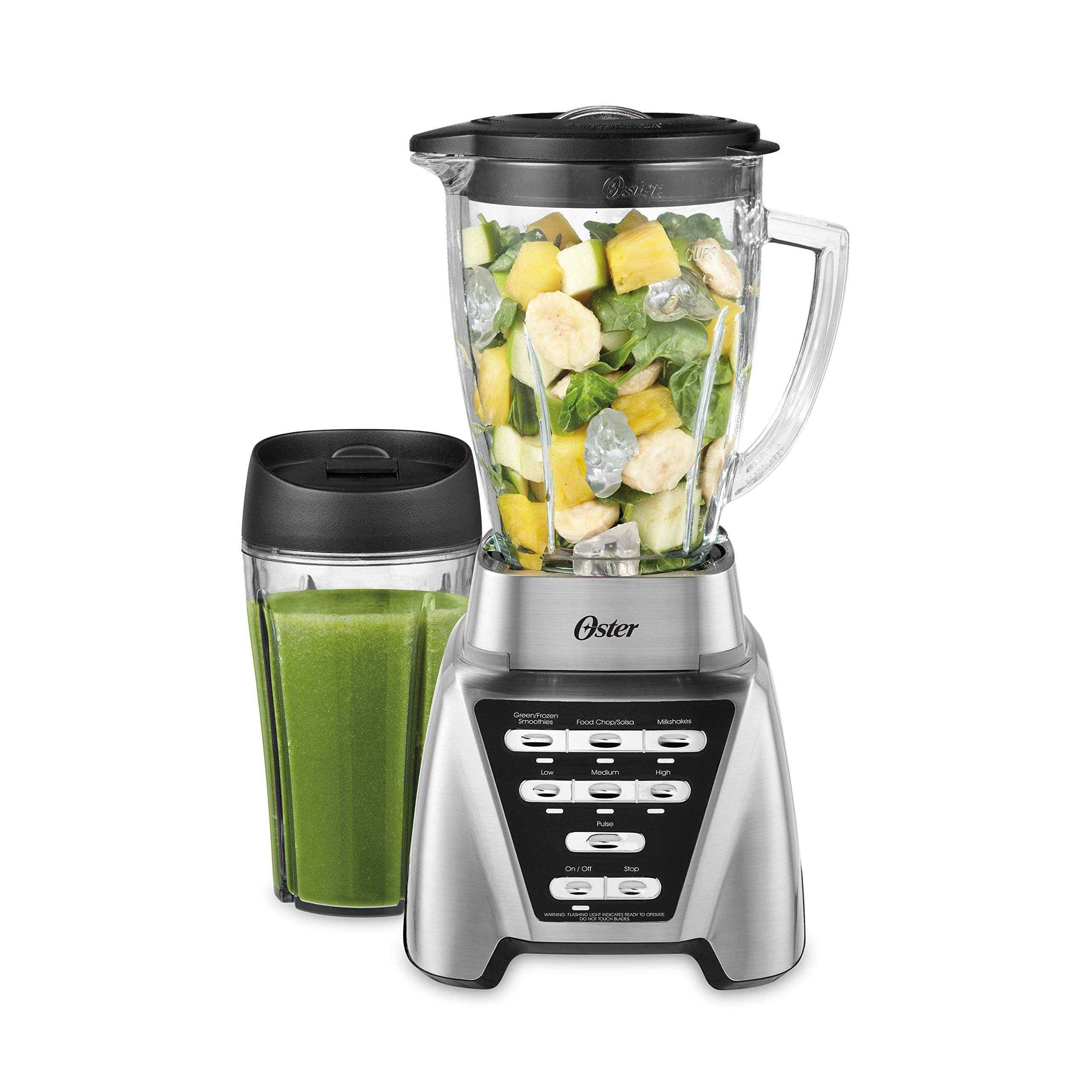 41c724457ce4ce08f6f28ca46a56cb5f2a7a52dae4bdc15da7febcc2be188eee.jpg Oster Pro 1200 Blender Plus Smoothie Cup Brushed Nickel - Image 1