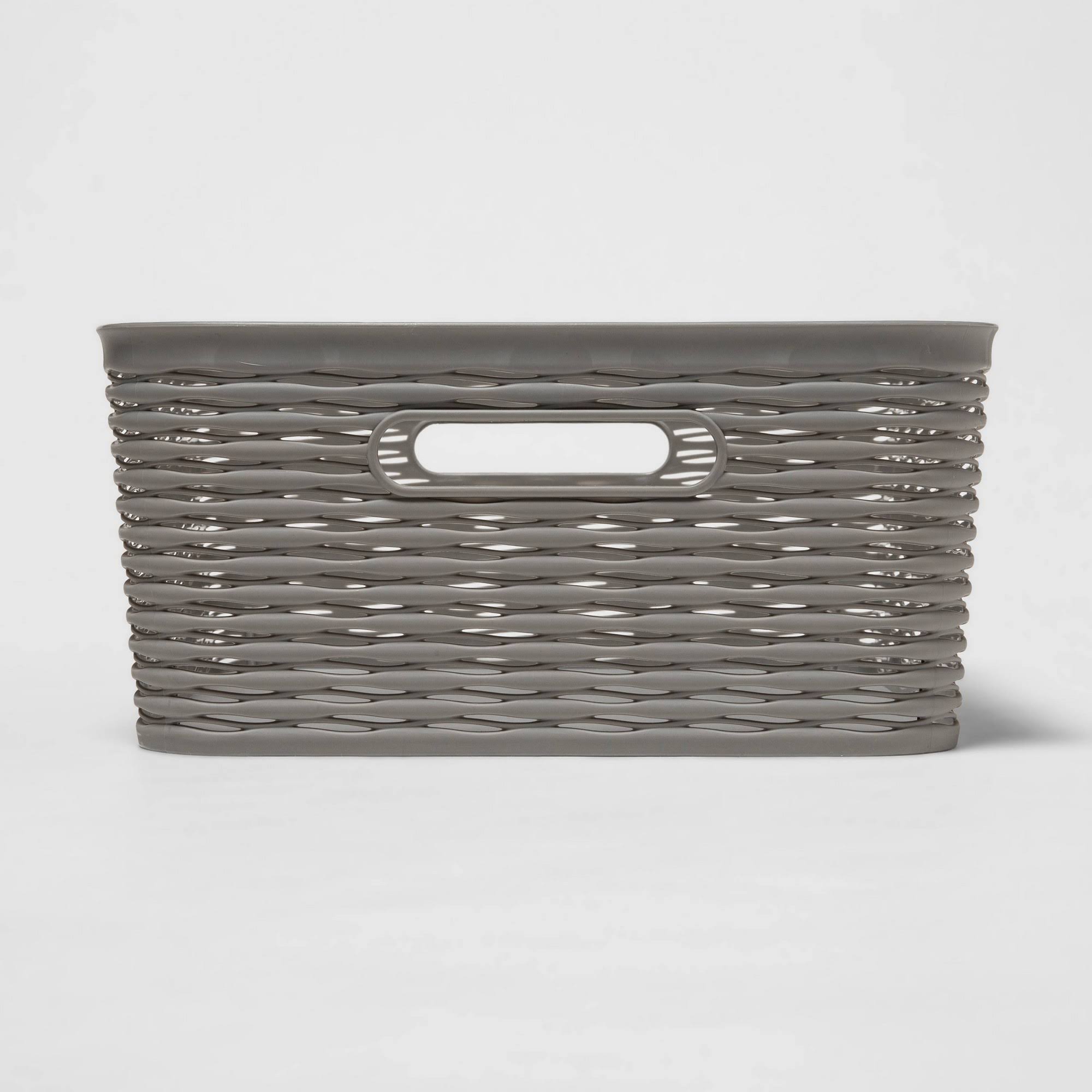 41c738a7a1314ff8b8e5aef004662ab8690eaa68f44e39a7ffdc22b28c7eeb06.jpg Brightroom 11L Medium Wave Design Storage Bin Gray - Room Essentials - Image 1