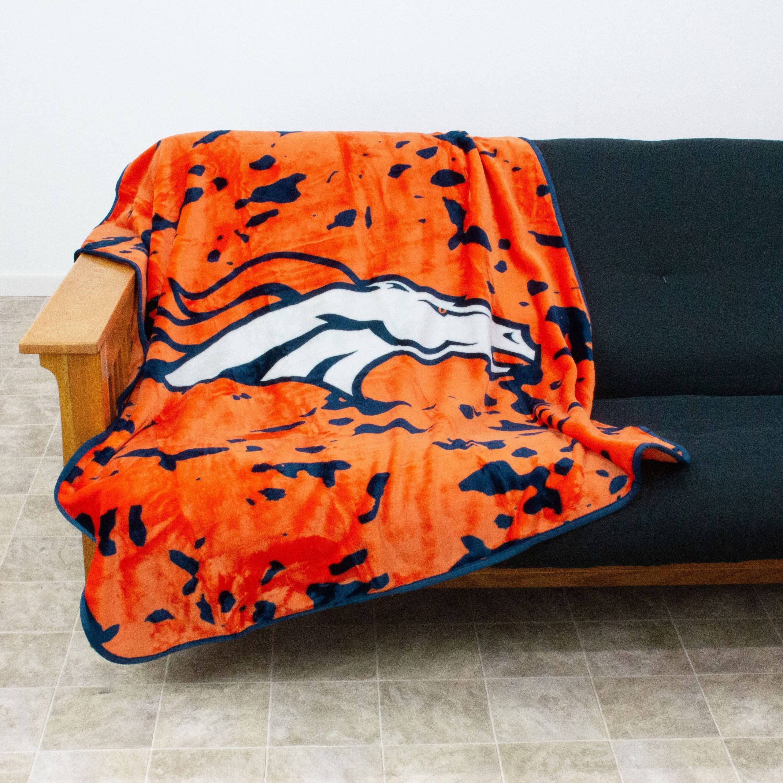41eca06bee8a06855adbf15e386ba1a4962eff7ace15d8bf4ee6e7fd3c787262.jpg College Covers 50 x 60 in. NFL Denver Broncos Throw Blanket - Image 1