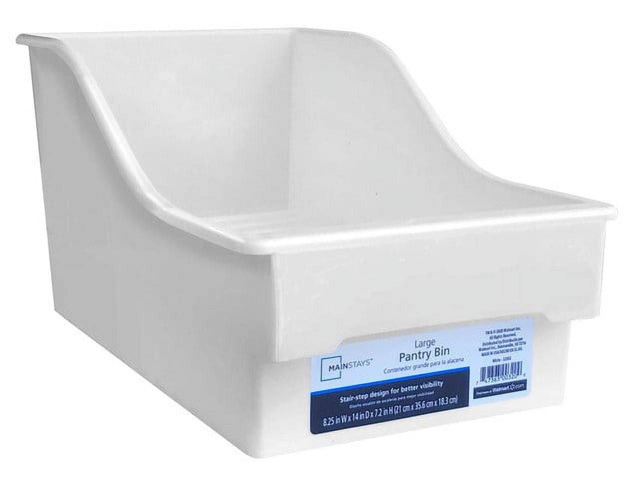 421c5f9b66d272c93871ff84c9008d584aa38270e0091c3cf77c2f47cb787b28.jpg Mainstays MS Pantry 2Tier LRG Storage Bin - Each - Image 1