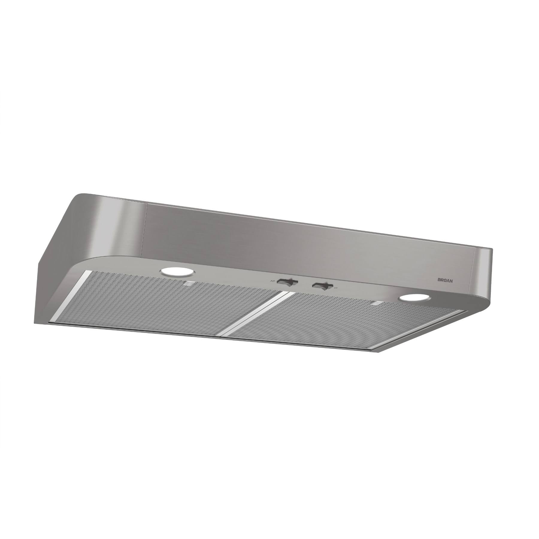 Broan 30-Inch Convertible Under-Cabinet Range Hood, Stainless Steel