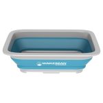 Wakeman Collapsible Multiuse Wash Bin Portable Wash Basin, Blue - 10 L