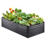 VEVOR Galvanized Raised Garden Bed Planter Box 94.5x47.2x23.6 Flower Vegetable LDSJSZZCTSH94I35EV0