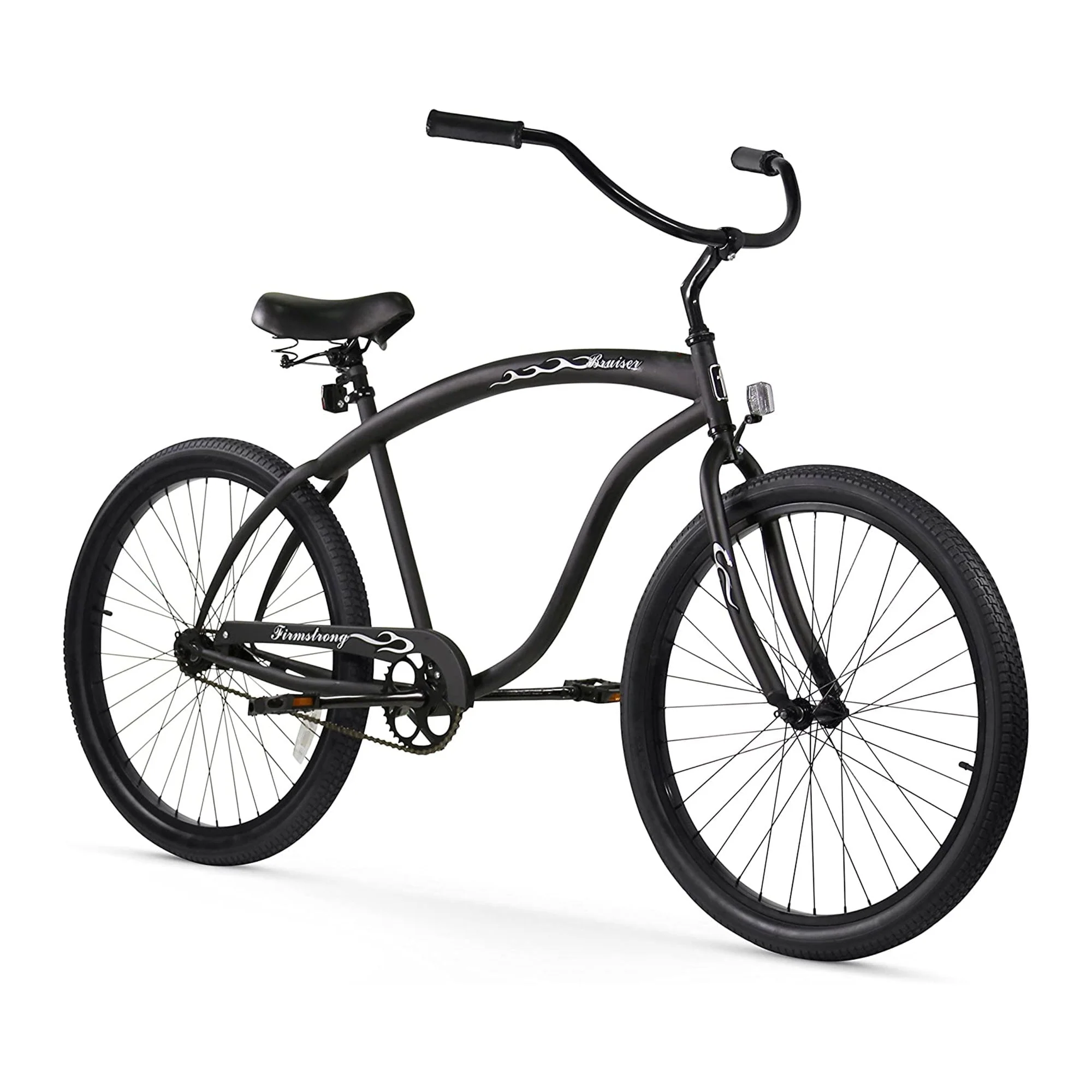 42bcc0200fd2d2b4b2b2ac430c4e6627d93a326e5ef8dc7c6db89e0eb9464b04.webp Firmstrong Bruiser Single Speed Men'S 26 in Beach Cruiser Bike, Black - Image 1