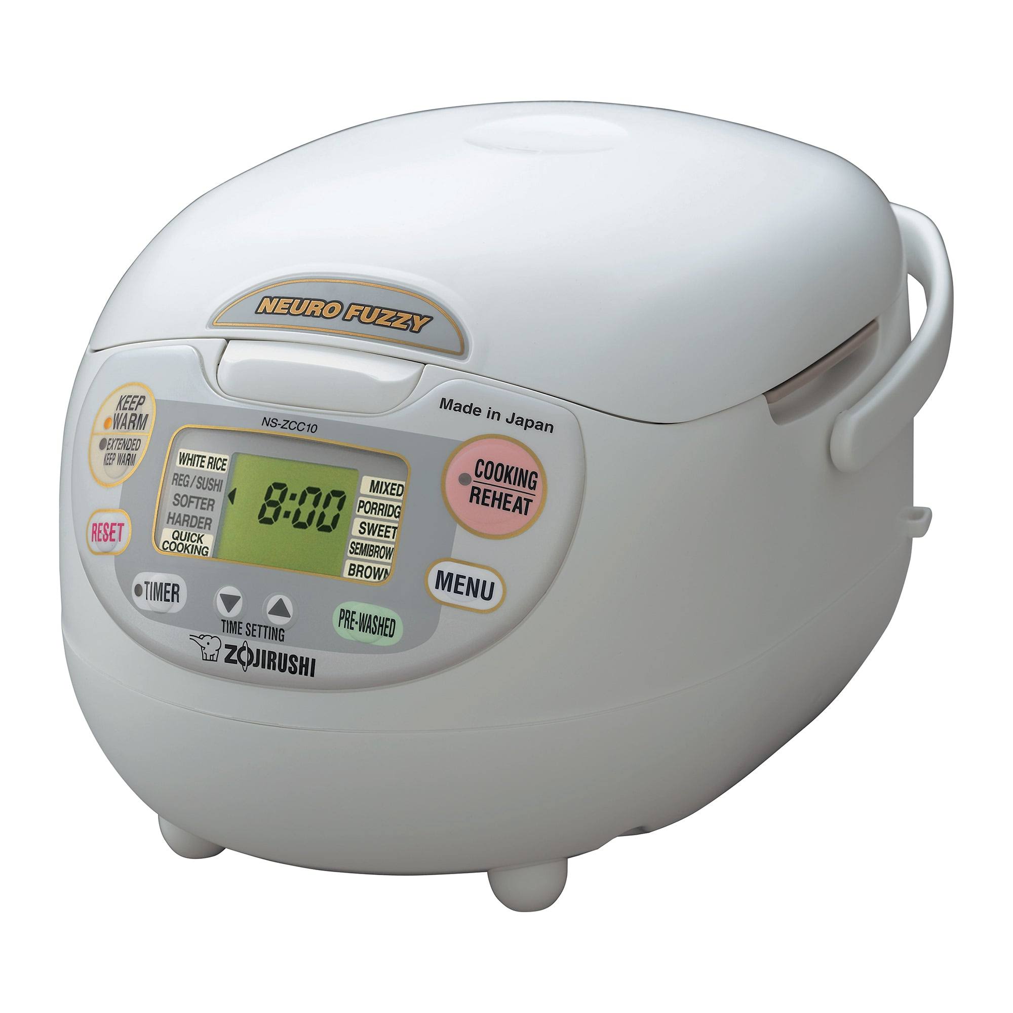 42cbefa83c84c74b9617e1582551c173cd2d8e202fe1cb22545e968067ce49dd.jpg Zojirushi Neuro Fuzzy 5.5-cup Rice Cooker & Warmer - White - Image 1