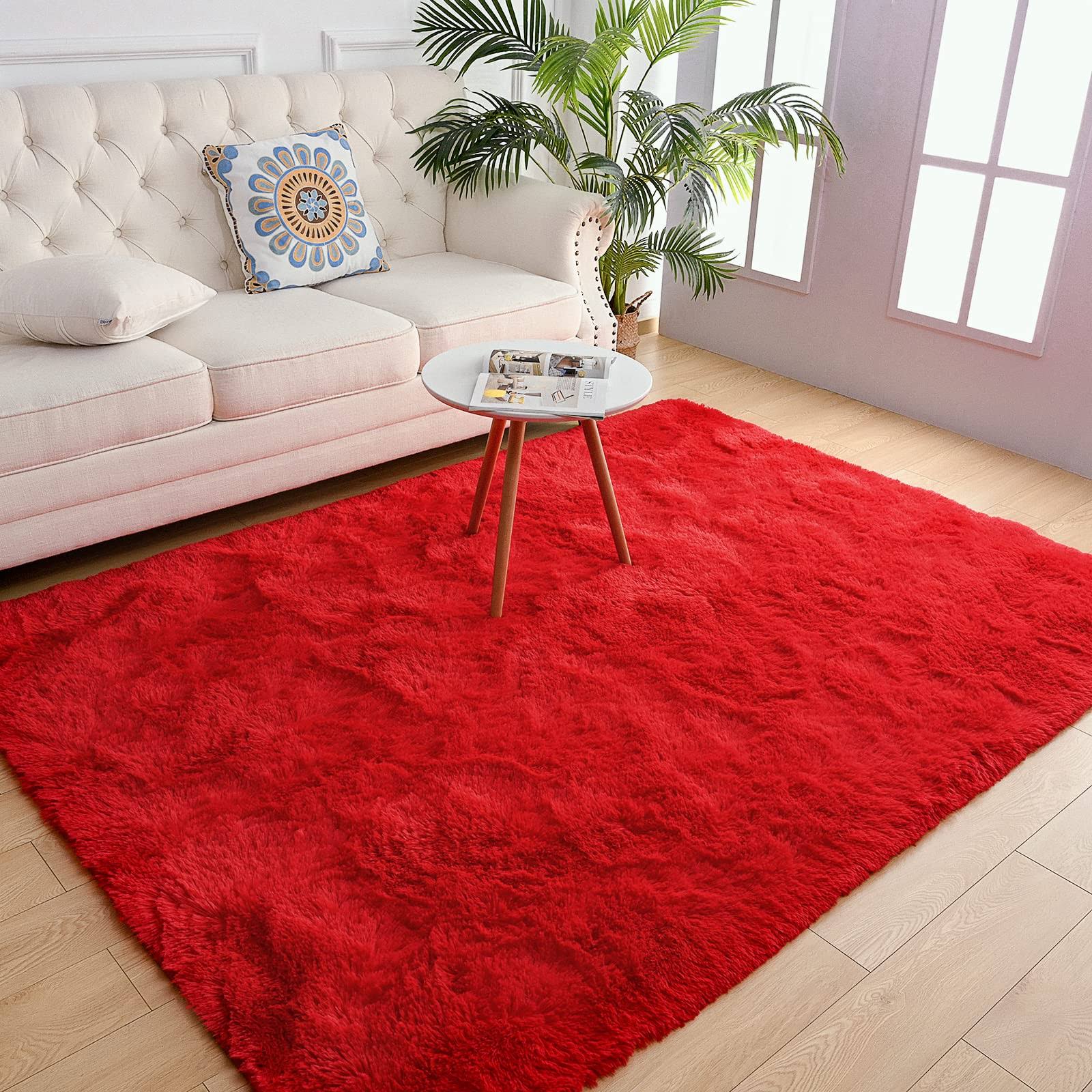 42d481149664c7784ca4ea8e200040f3b00f7ed354745c64a8bb77ca323640a8.jpg Chicrug Soft Area Rug for Bedroom Living Room Plush Fluffy Rug 3x5 Feet, Shag Furry Runner Rug Carpet Non Shedding for Nursery Children Kids Girls - Image 1