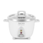 Aroma 6 Cup White Simply Stainless Pot - White