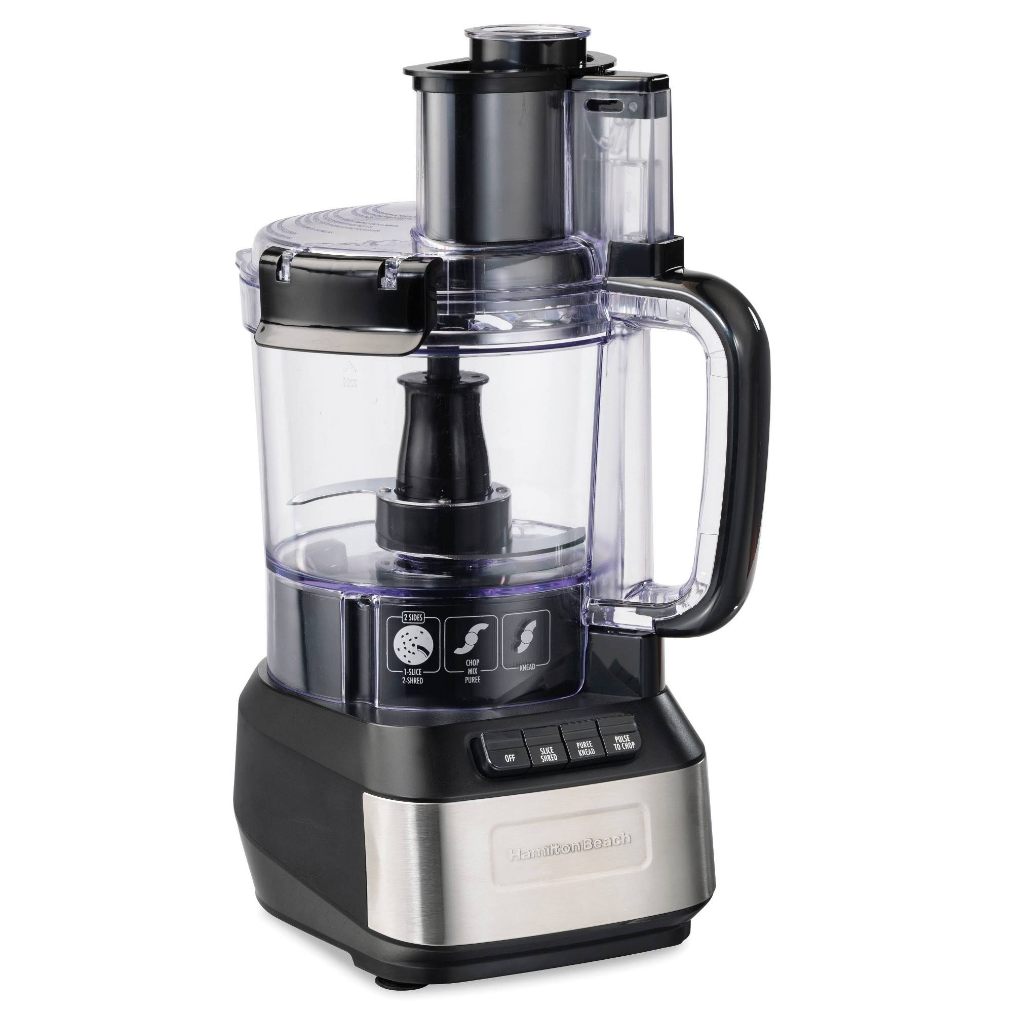42e4b05012712e6ca20d539c96e6375b739049dfc4b0f9c1f78d7d4f547b0ce1.jpg Hamilton Beach 12 Cup Stack and Snap Food Processor - Black - 70727 - Image 1