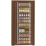 Auledio 8 Tier Spice Rack Pantry Door Over The Door Spice Organizer Rack White