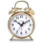 Westclox 70010G Metal Twin Bell Alarm Clock