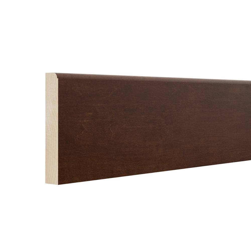 43153fe6f2c570b480669ada62fde7bd327146e3d32f781192f4fa2ea6bbb26c.jpg Hampton Bay Designer Series 4.5x96x0.625 in. Base Board Molding in Spice AMBB-SP - Image 1