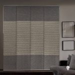 GoDear Design Amazon River 99.99% Blackout Natural Woven Adjustable Sliding Panel Track with 23 in. Slates Up to 86 in. W x 96 in. L