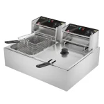 ROVSUN 22.8QT Electric Deep Fryer w/ 2 Baskets & Lids