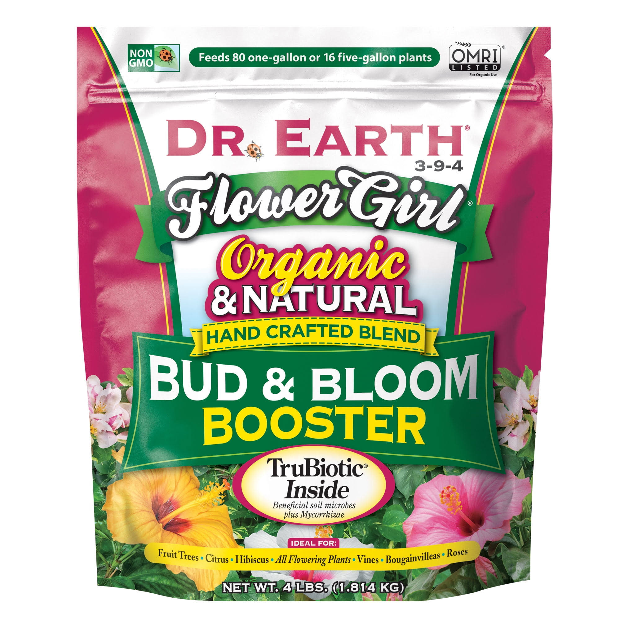 436b72b635bfad8205d8648513730aaf6ae169e2ff4c739ac4acb4bfe30c58da.jpg Dr. Earth Flower Girl Booster, Organic, Bud & Bloom, Premium - 4 lbs (1.814 kg) - Image 1